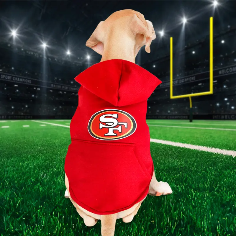 Sudadera Color Rojo De San Francisco 49Ers Para Perro 1