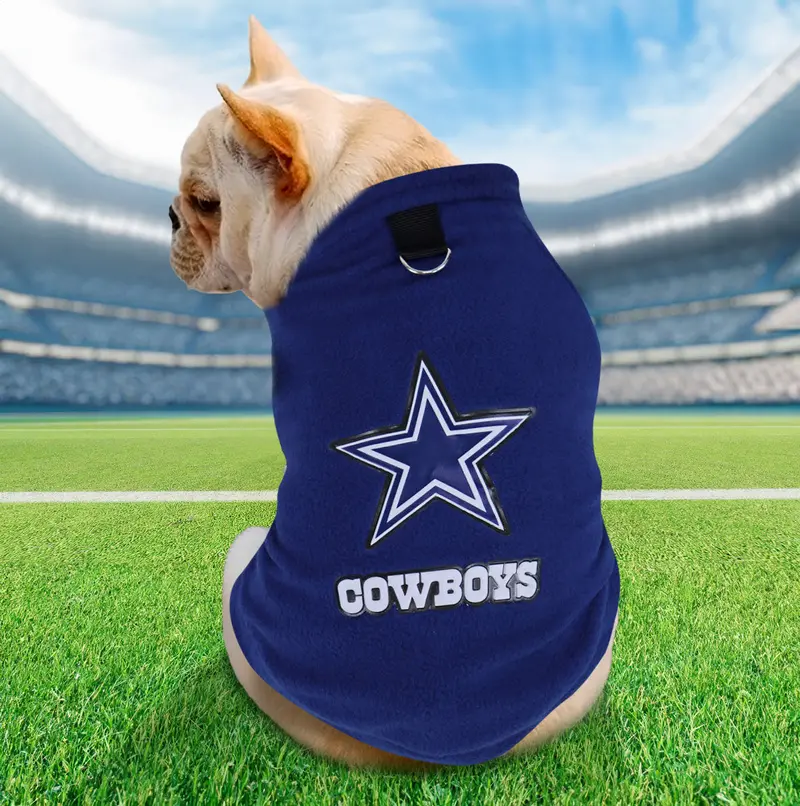 Sudadera Cowboys Nfl Color Azul Para Perro 1