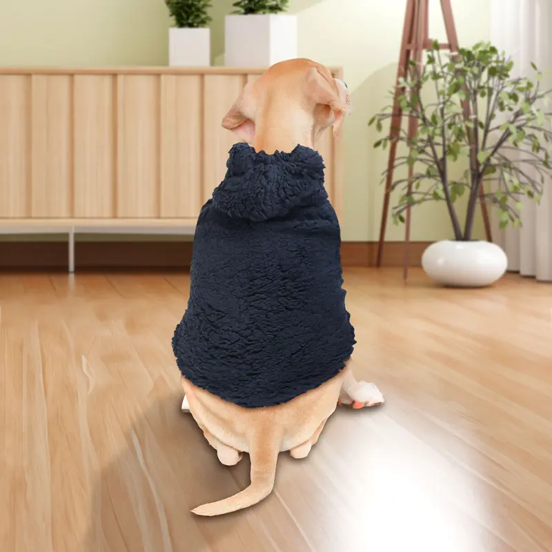 Sudadera Invernal Color Azul Para Mascota 2