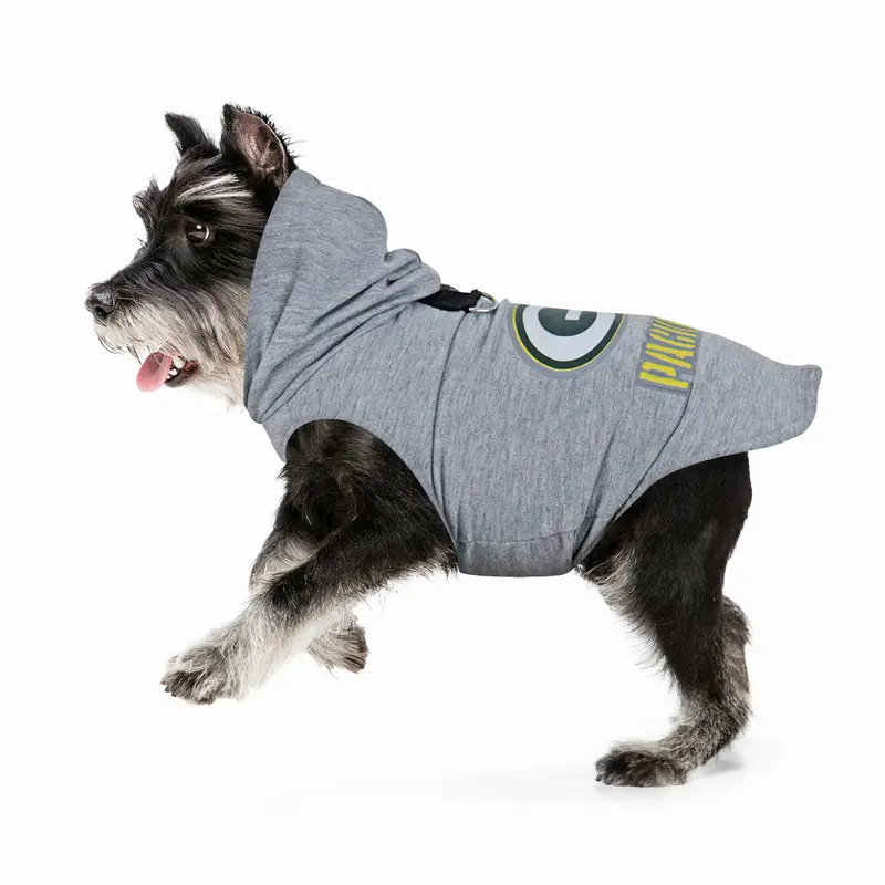 Sudadera Packers Nfl Color Gris Para Perro 2