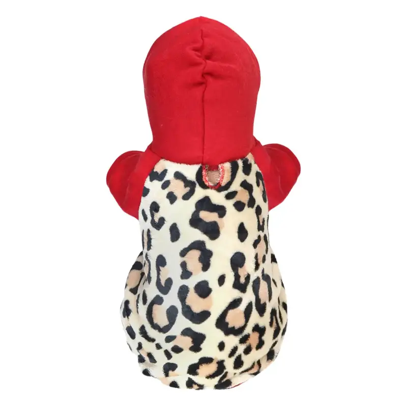 Sudadera Para Mascota, Color Rojo, Animal Print 3