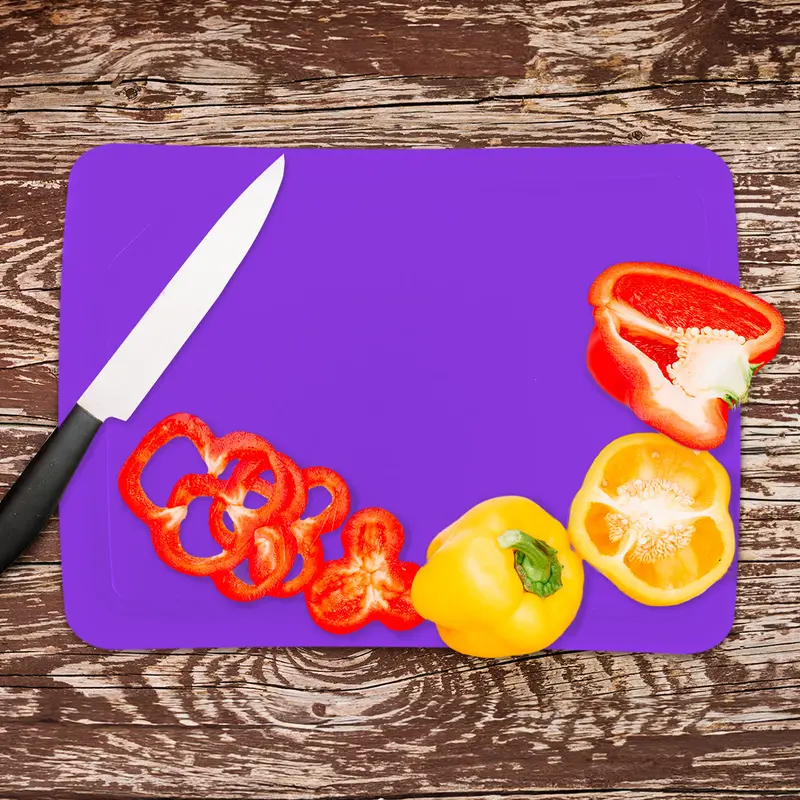 Tabla Para Picar De Plástico, Color Morado 1