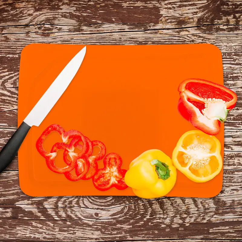 Tabla Para Picar De Plástico, Color Naranja 1