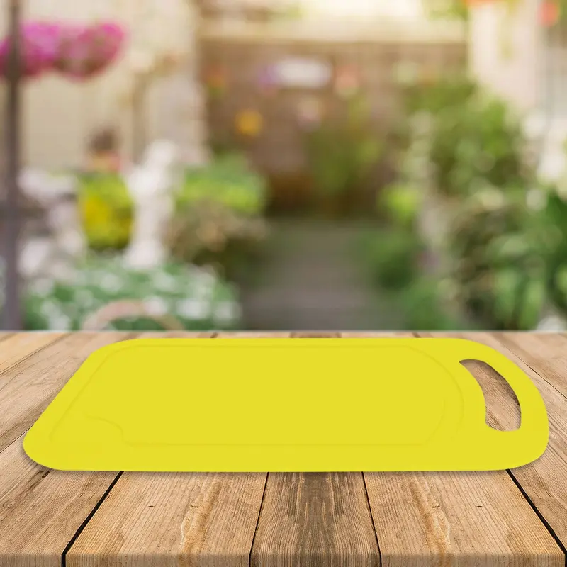 Tabla Para Picar, Plástico, Color Amarillo 2