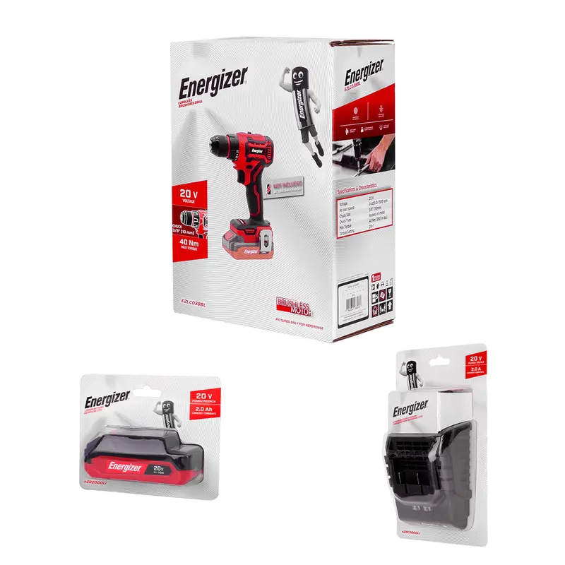 Taladro + Cargador + Bateria 2Ah 1