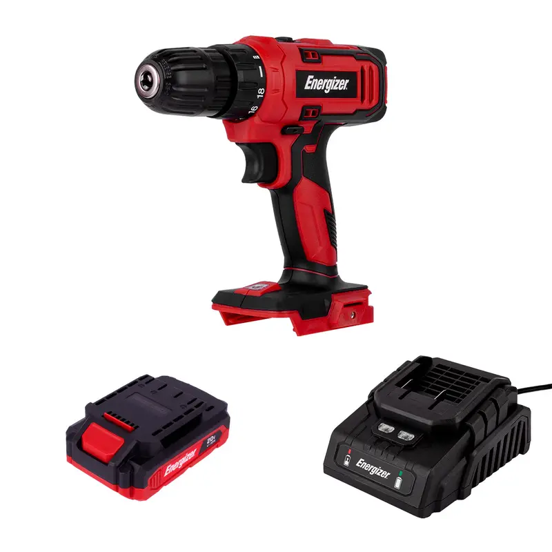 Taladro + Cargador + Bateria 2Ah 3/8 1