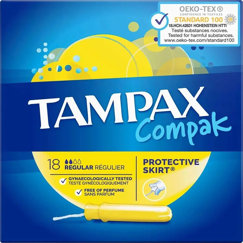Tampax Compak Regular Applicator Tampons 18 Pcs 1