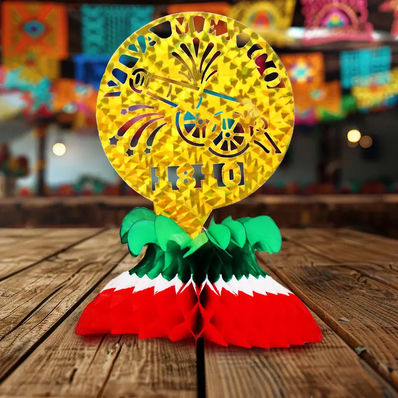 Tanque, Centro De Mesa Con Diseño De Fiestas Patrias 1