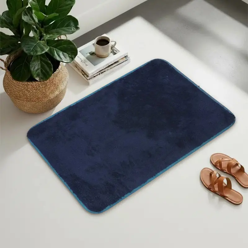 Tapete, Color Azul Marino, Forma Rectangular 2