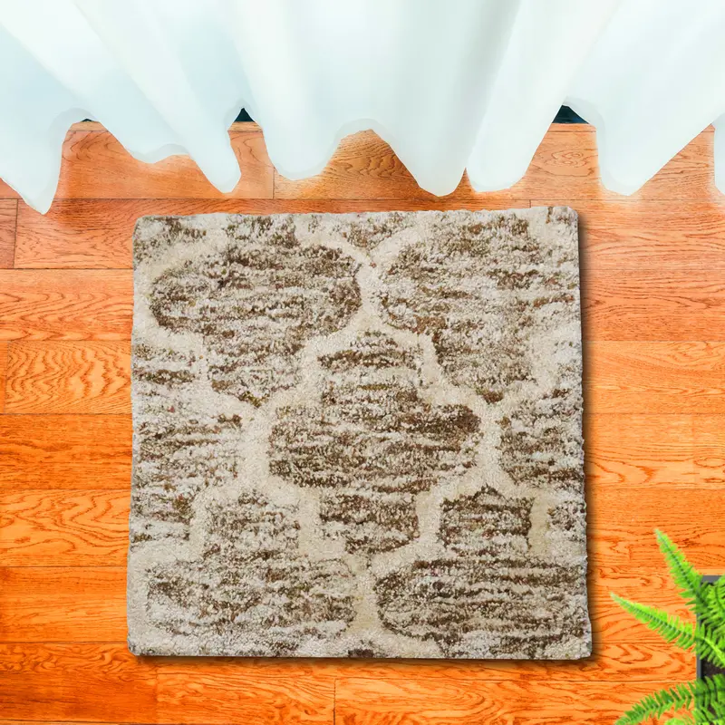 Tapete Cuadrado, Color Beige 2