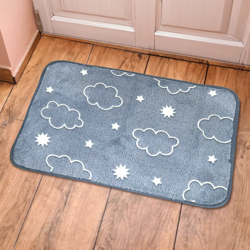 Tapete De Nube Suave Color Gris, 40X59cm 1