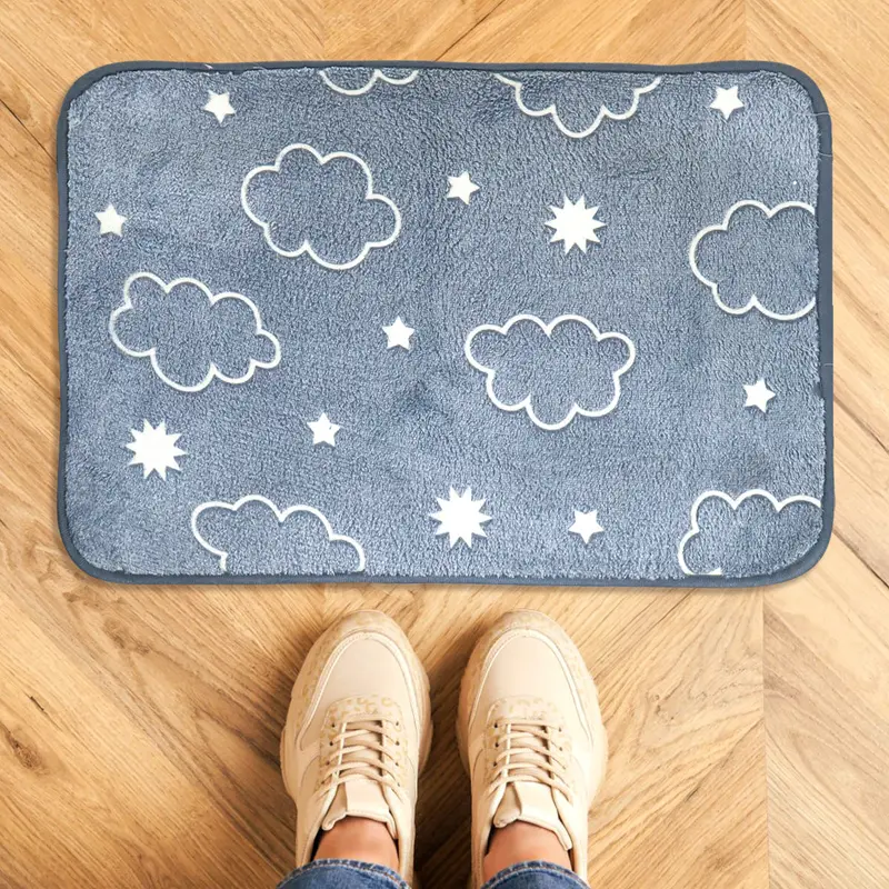 Tapete De Nube Suave Color Gris, 40X59cm 2