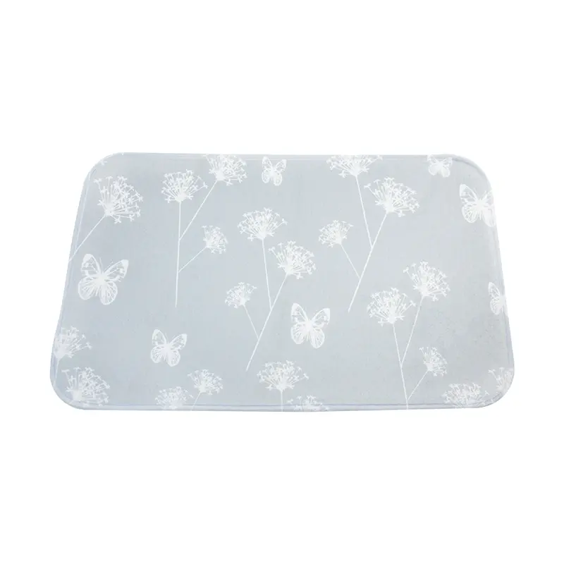 Tapete Decorado Mariposa 35X55cm Color Gris 1