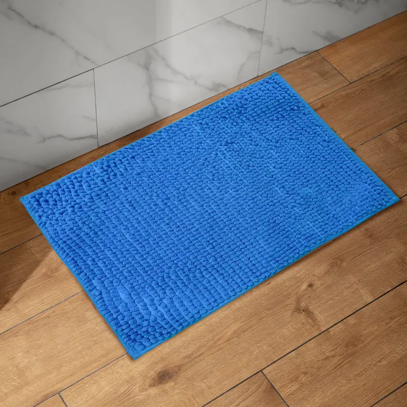 Tapete Decorativo Afelpado Color Azul, 40X60cm 1