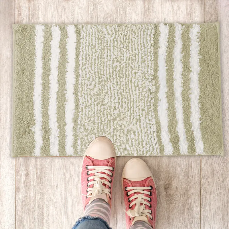 Tapete Decorativo Afelpado Color Beige 1