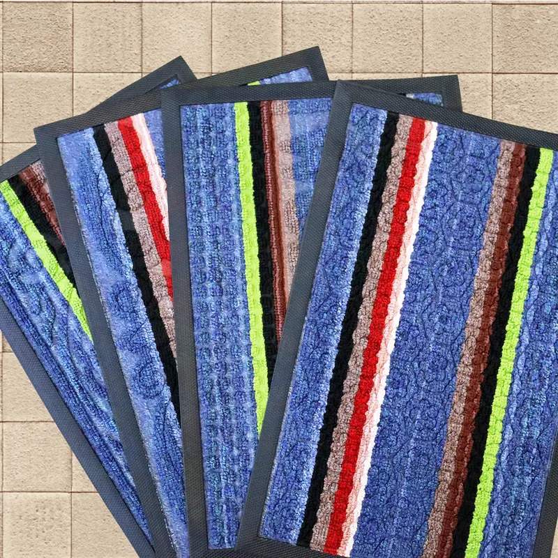 Tapete Decorativo Color Azul Con Diseño De Líneas 35X55cm 1