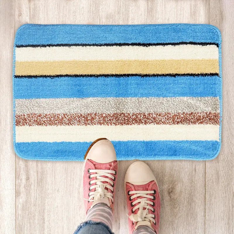 Tapete Decorativo Con Diseño De Líneas Color Azul 37X57cm 1