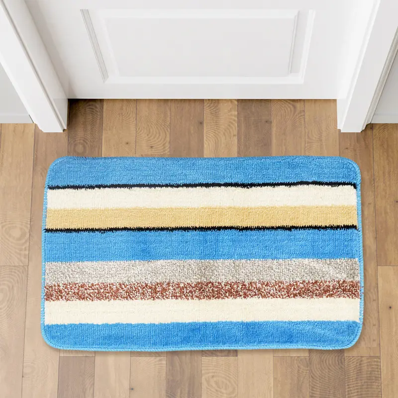 Tapete Decorativo Con Diseño De Líneas Color Azul 37X57cm 2