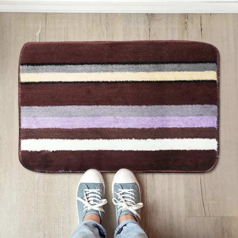 Tapete Decorativo Con Diseño De Líneas Color Azul Con Morado 37X57cm 2