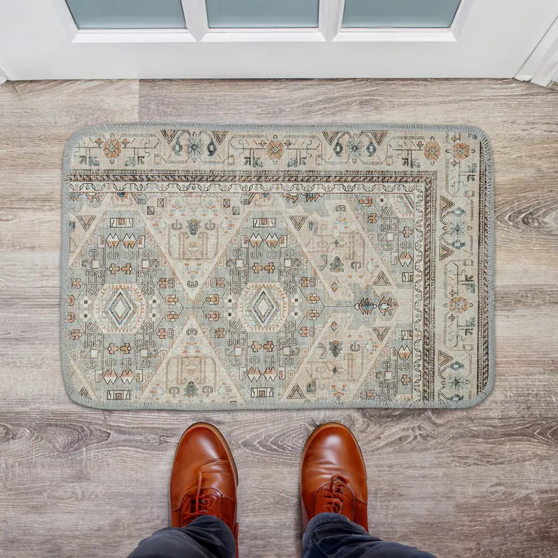 Tapete Diseño Bohemio, Color Gris, 40X60 Cm 1