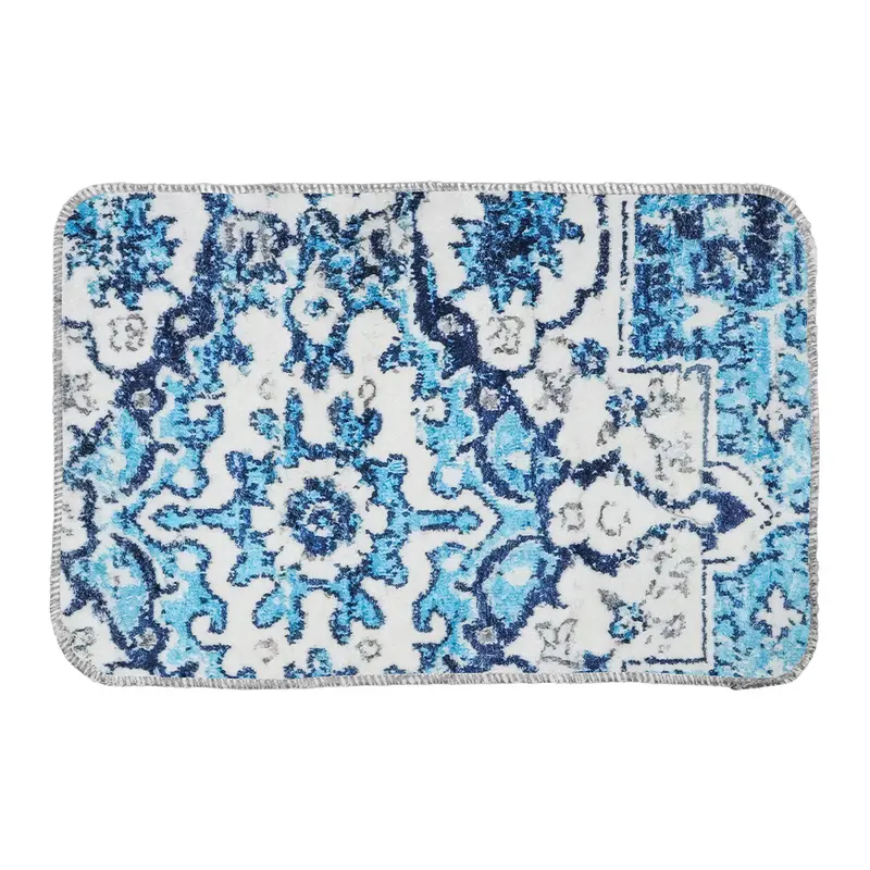 Tapete Diseño Bohemio, Colores Azules, 40X60 Cm 2