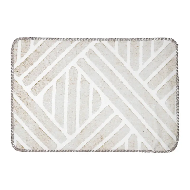Tapete Diseño Líneas Beige, 40X60 Cm 2
