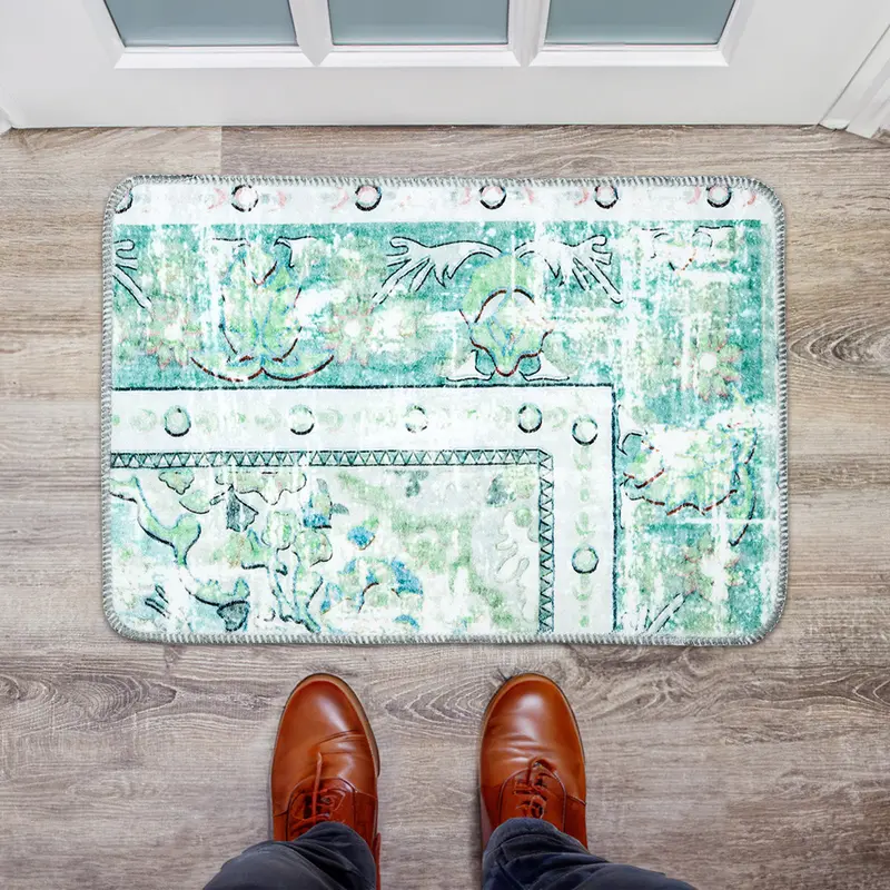 Tapete Diseño Vintage, Color Verde, 40X60 Cm 1
