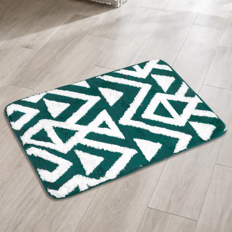 Tapete, Forma Rectangular, Color Verde 1