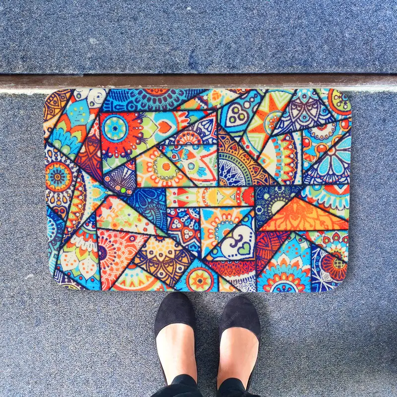 Tapete Mándalas Triángulo, 35X55 Cm 1