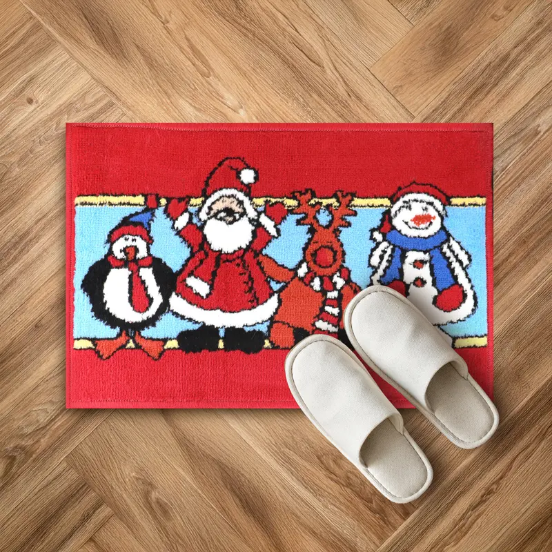 Tapete Navideño, Color Rojo, 40X60 Cm 2