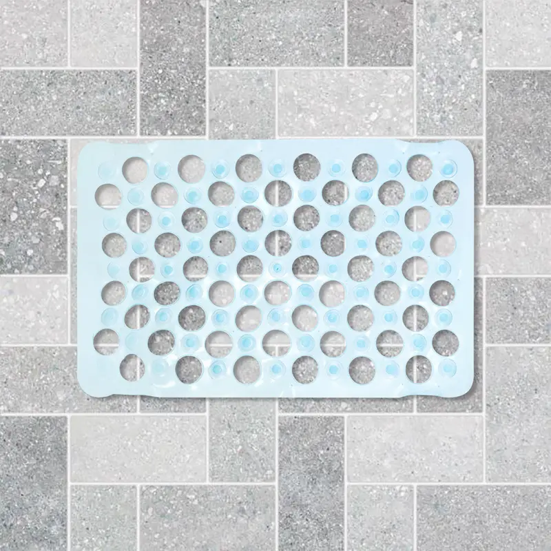 Tapete Para Baño Antiderrapante, Color Azul 2