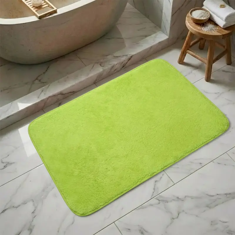 Tapete, Rectangular, Color Verde Limón 2
