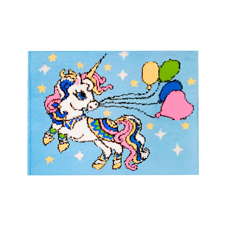 Tapete Unicornio Con Globos, 40X60 Cm 2