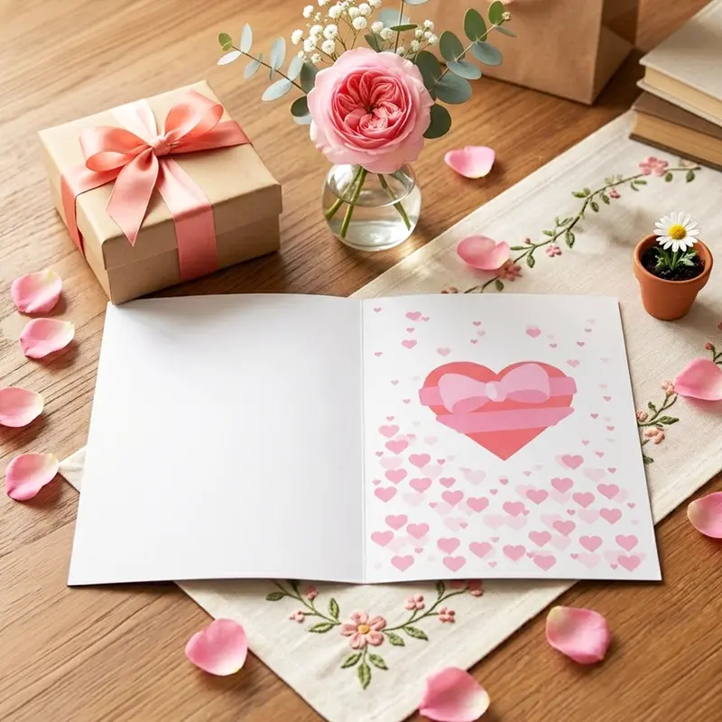 Tarjeta Mdf Para Mamá, I Love You Mom 2