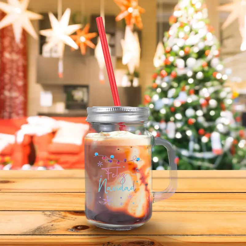 Tarro De Cristal Con Tapa, Feliz Navidad 2