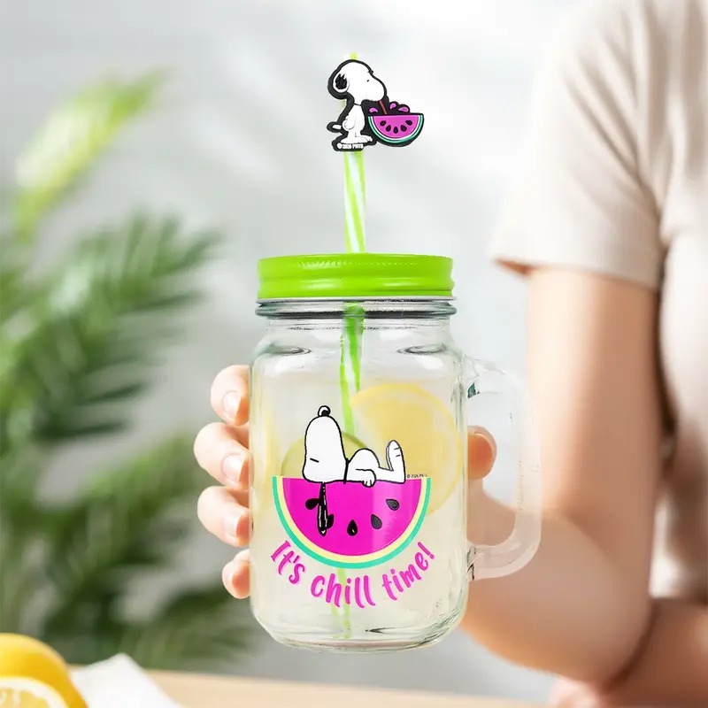 Tarro De Cristal, Peanuts, Diseño Sandía, 500 Ml 2