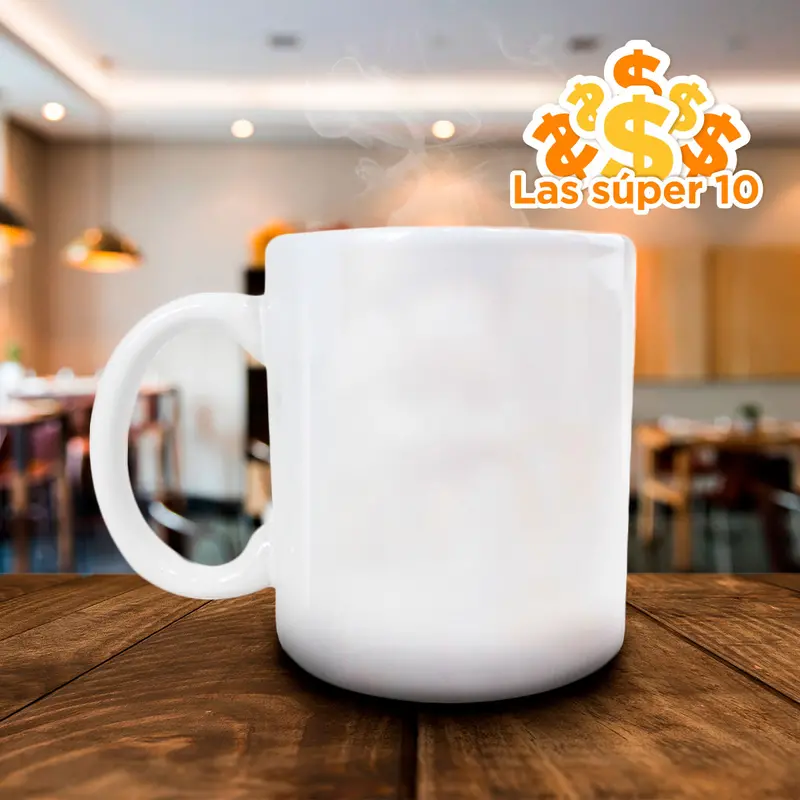 Taza Color Blanco De Cerámica 325 Ml 1