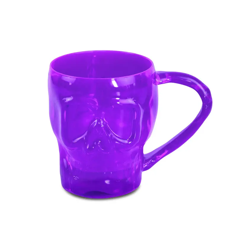 Taza Color Morado Con Diseño De Calavera 2