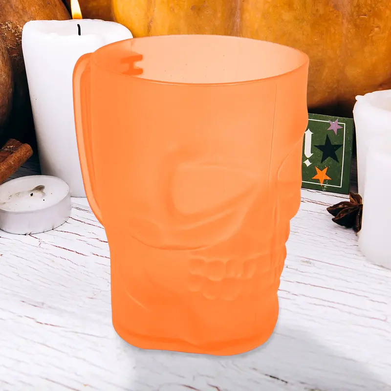 Taza Color Naranja Con Diseño De Halloween 2