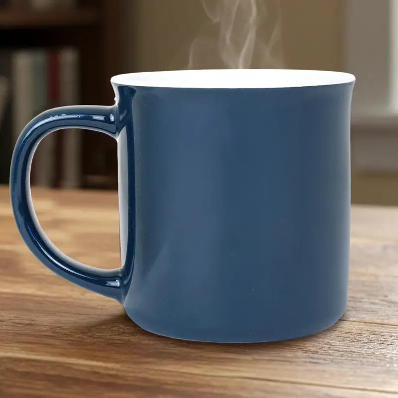 Taza De Cerámica, Color Azul 1