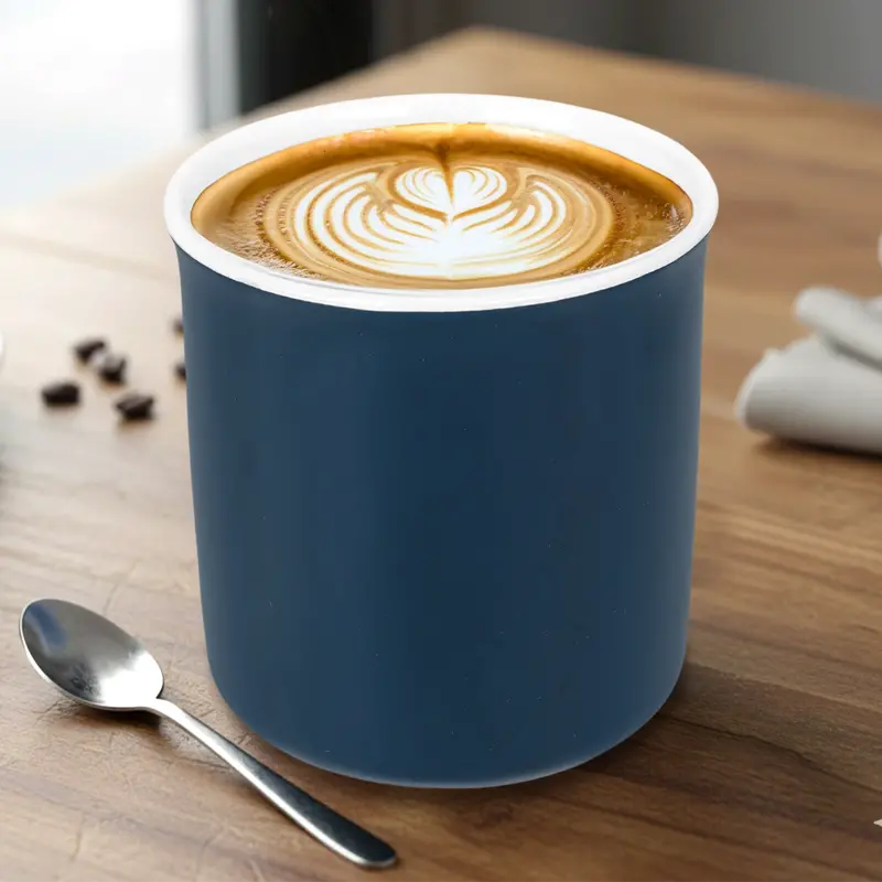Taza De Cerámica, Color Azul 2