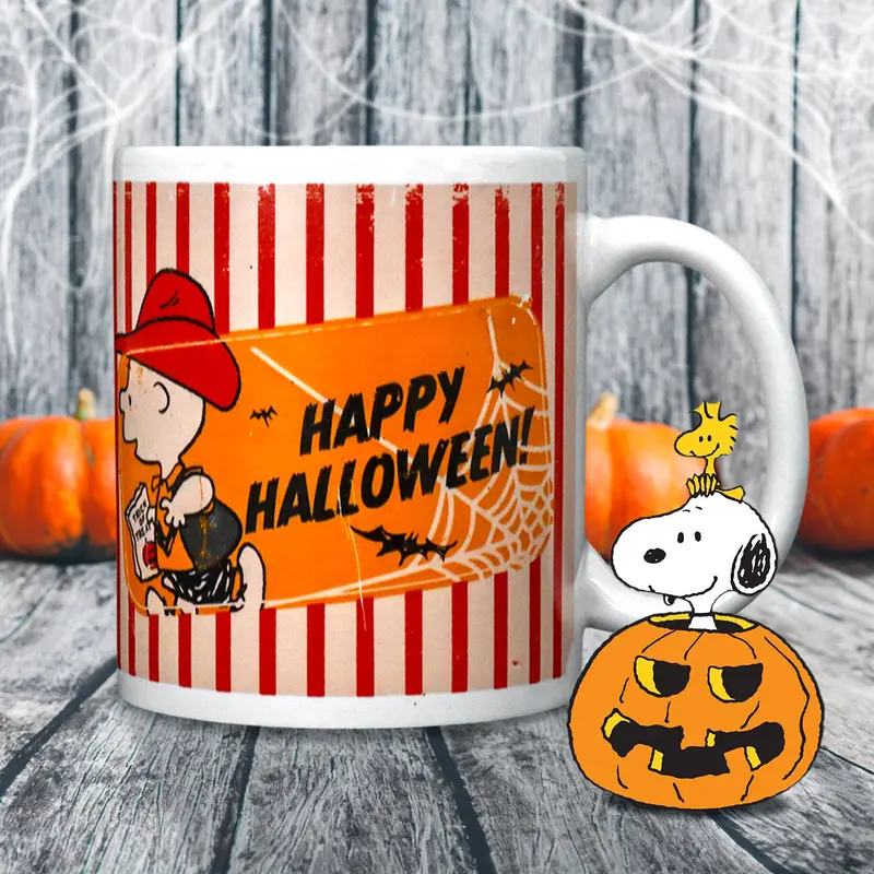 Taza De Cerámica Con Diseño De Halloween, Peanuts 1