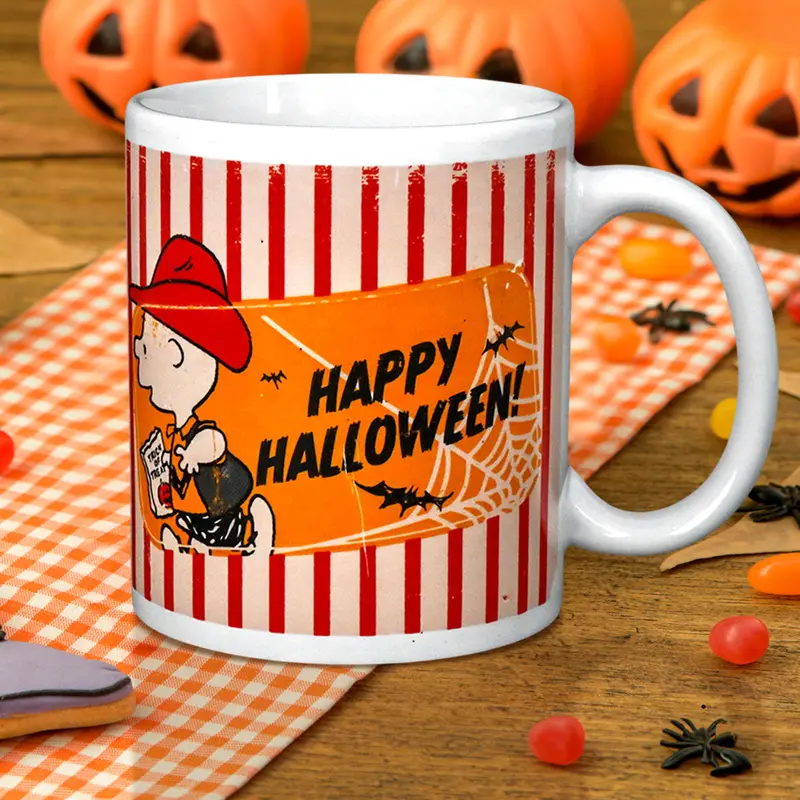 Taza De Cerámica Con Diseño De Halloween, Peanuts 2