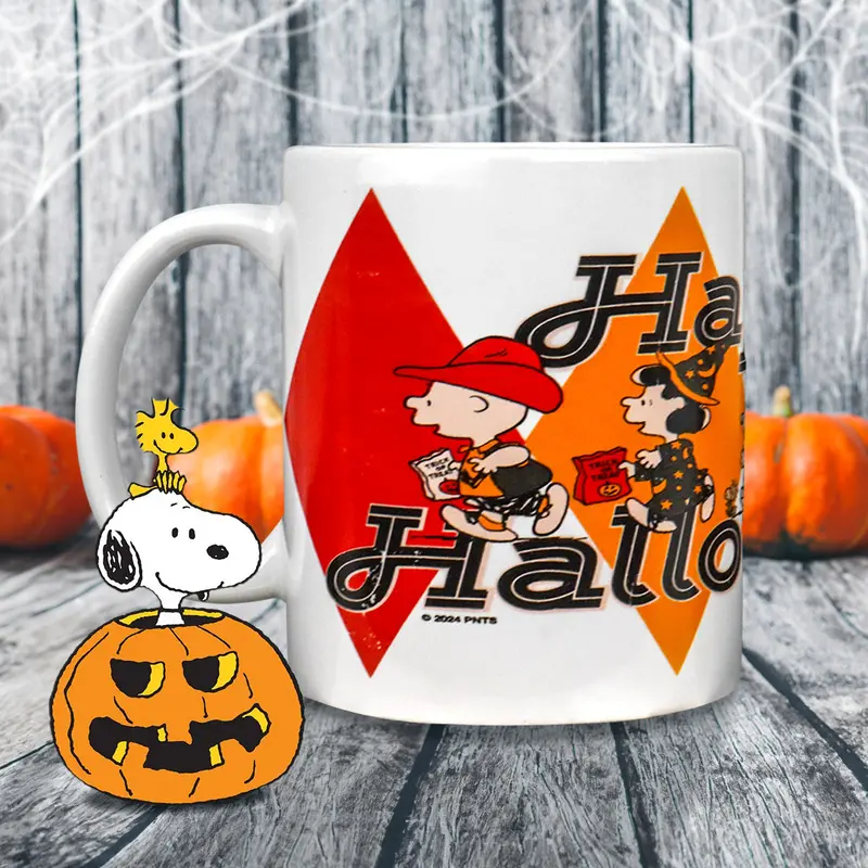 Taza De Cerámica Con Diseño De Happy Halloween, Peanuts 1