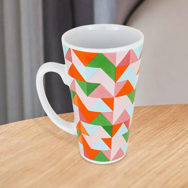 Taza De Cerámica Con Diseño De Mosaico 473Ml 2