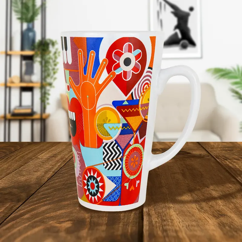 Taza De Cerámica Decorada 473Ml 1