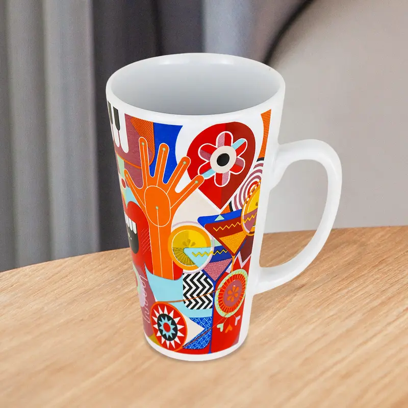 Taza De Cerámica Decorada 473Ml 2