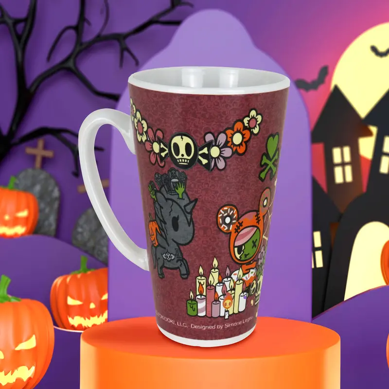 Taza De Cerámica Tokidoki Con Diseño De Halloween, Color Rojo 1
