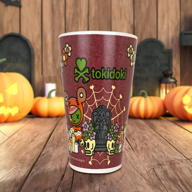 Taza De Cerámica Tokidoki Con Diseño De Halloween, Color Rojo 2