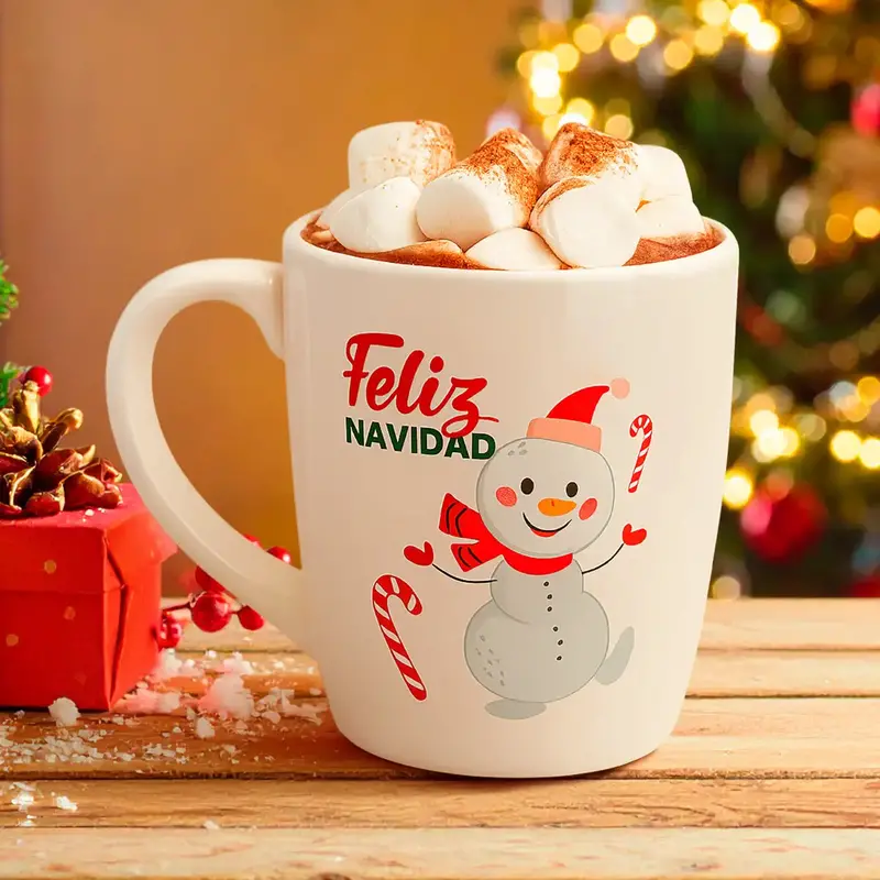 Taza Navideña De Cerámica "Feliz Navidad" 1